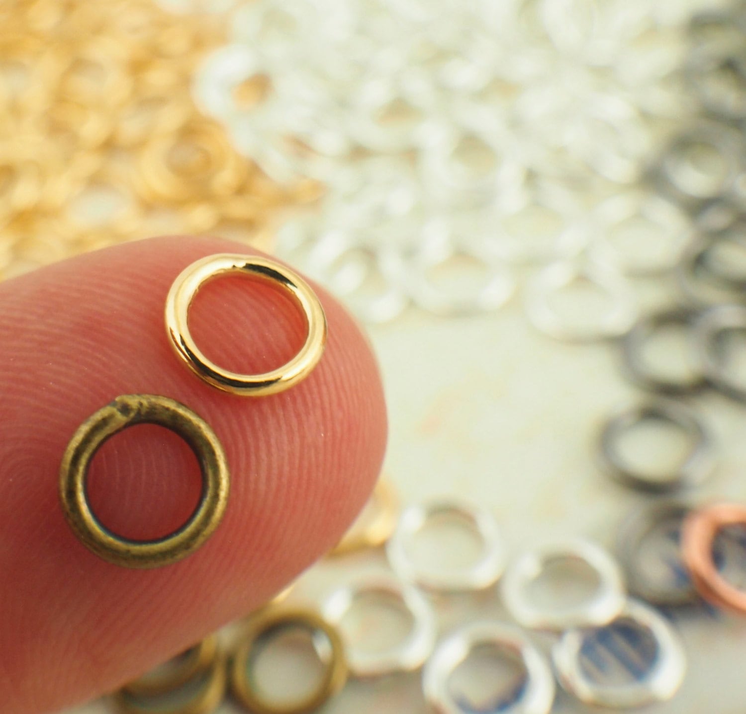 100 Soldered Closed Jump Rings 20 and 18 Gauge 7 Sizes Best Etsy