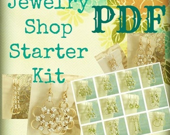 PDF Chainmail Tutorial - Jewelry Shop Starter - Beginners and Intermediate - Deluxe Instructions Plus