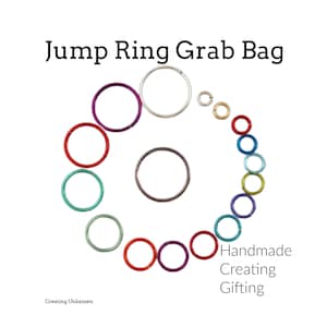 Handmade Jump Ring Grab Bag - Enameled Coated Copper - 100% Guarantee