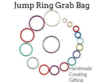 Handmade Jump Ring Grab Bag - Enameled Coated Copper - 100% Guarantee