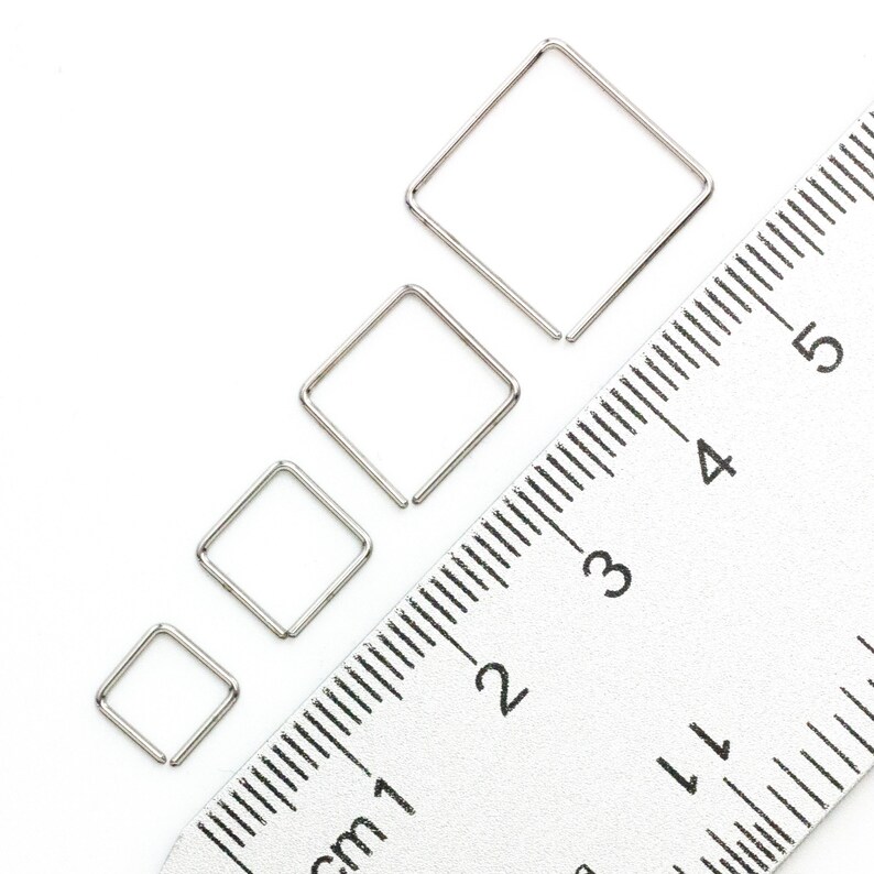 Simple Square Hoop 14kt Gold Filled 14kt Solid Gold Etsy