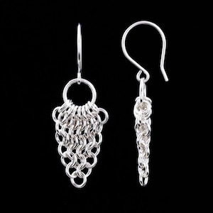 Chainmaille Earring Tutorial - European 4 in 1 Spear and Circle - Beginner Jewelry Making