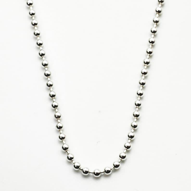 Sterling Silver Bead Chain 1.8mm by the Foot or Finished Etsy