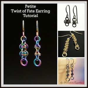 PDF Petite Twist of Fate Chainmaille Earring Tutorial