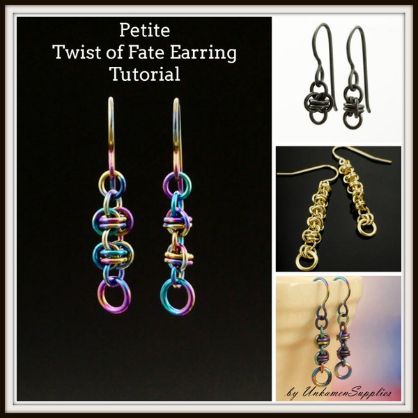 PDF Petite Twist of Fate Chainmaille Earring Tutorial