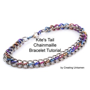 Kite&#39;s Tail Chainmaille Bracelet Tutorial