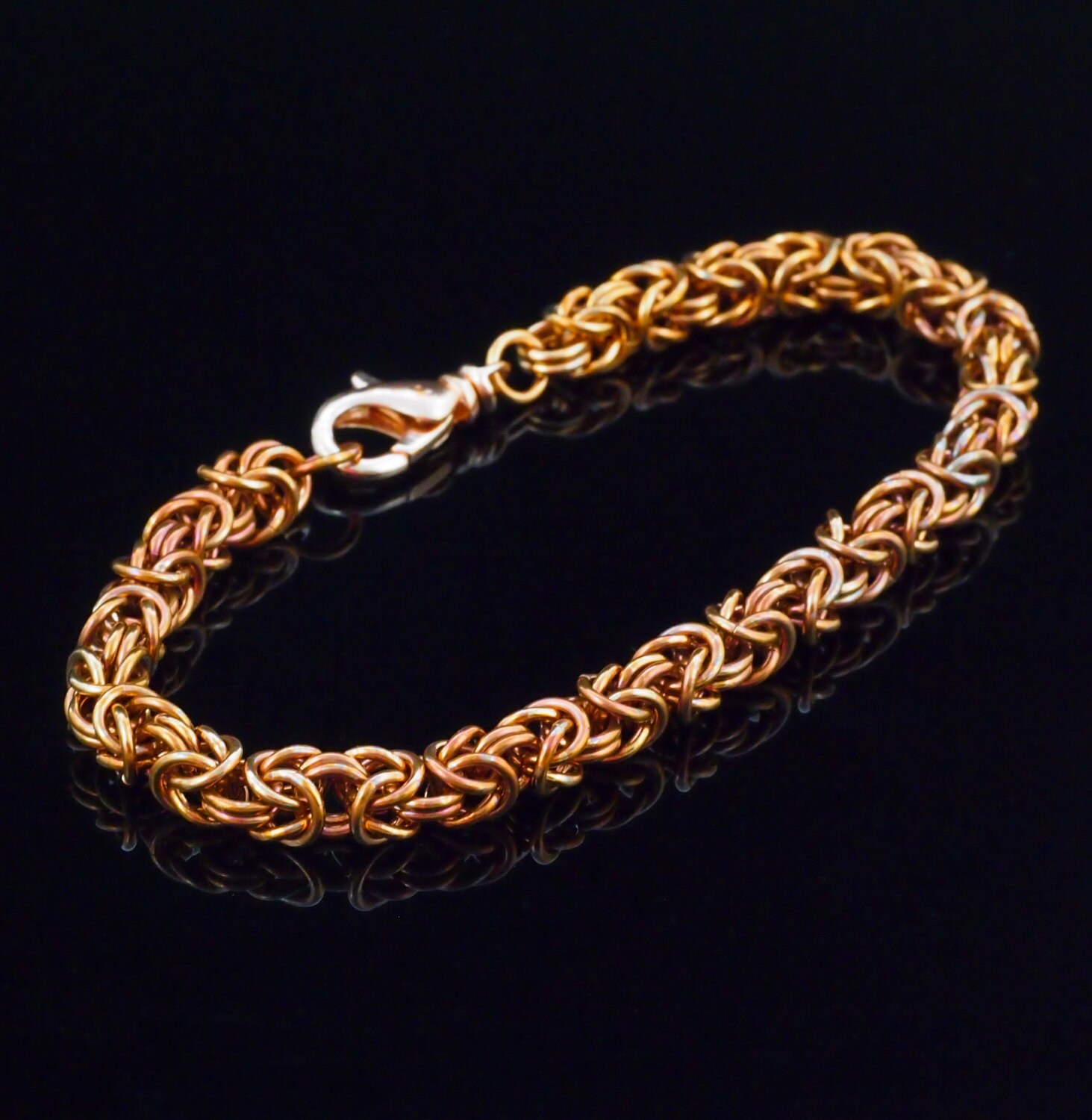 キット銅ビザンチンブレスレット初心者チェーンメイルジュエリー作成