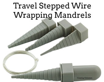 Travel Stepped Wire Wrapping Mandrels - Our Pick for Creating On The Road - Wire Sample Included