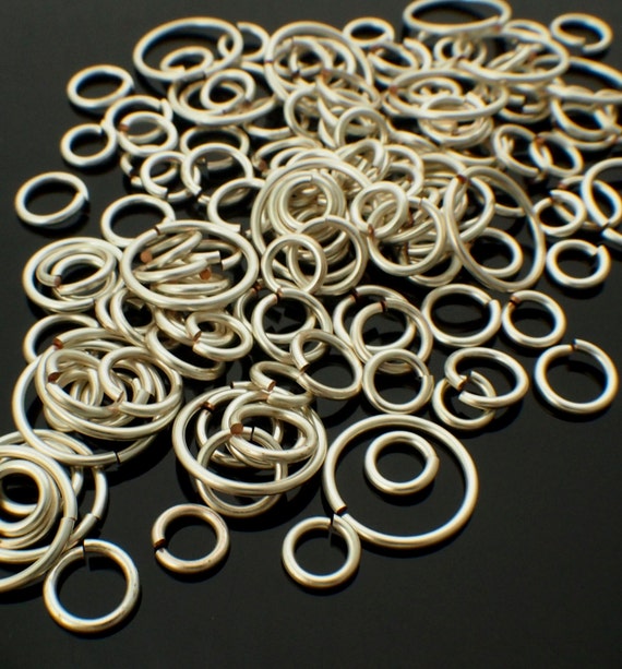 Sterling Silver 5mm I.D. 16 Gauge Jump Rings, Pack of 20