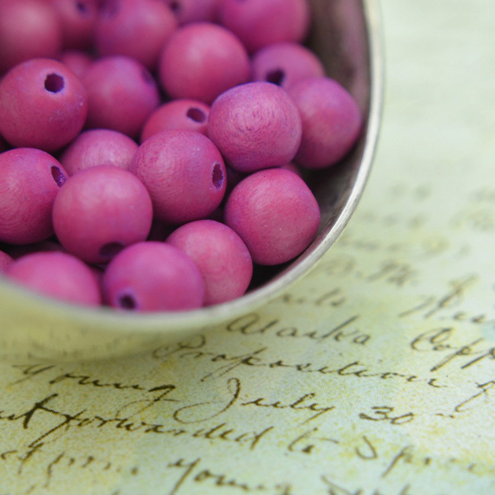 50 Round Wooden Beads Eco Friendly 8mm You Choose Color Etsy