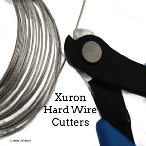 Best Hard Wire Cutters Xuron Double Flush - Our Pick for Stainless Steel and a Must for Memory Wire - Made in the USA - Wire Sample Included