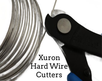 Best Hard Wire Cutters Xuron Double Flush - Our Pick for Stainless Steel and a Must for Memory Wire - Made in the USA - Wire Sample Included