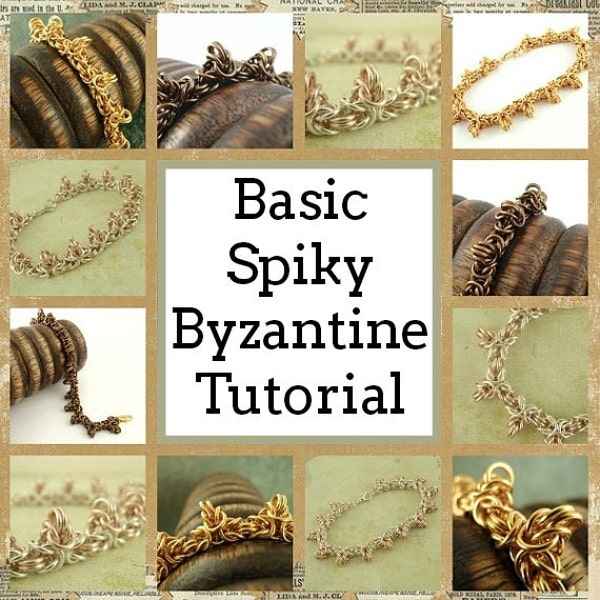 Basic Chainmail Tutorial - Spiky Byzantine Beginners Jewelry Makiing
