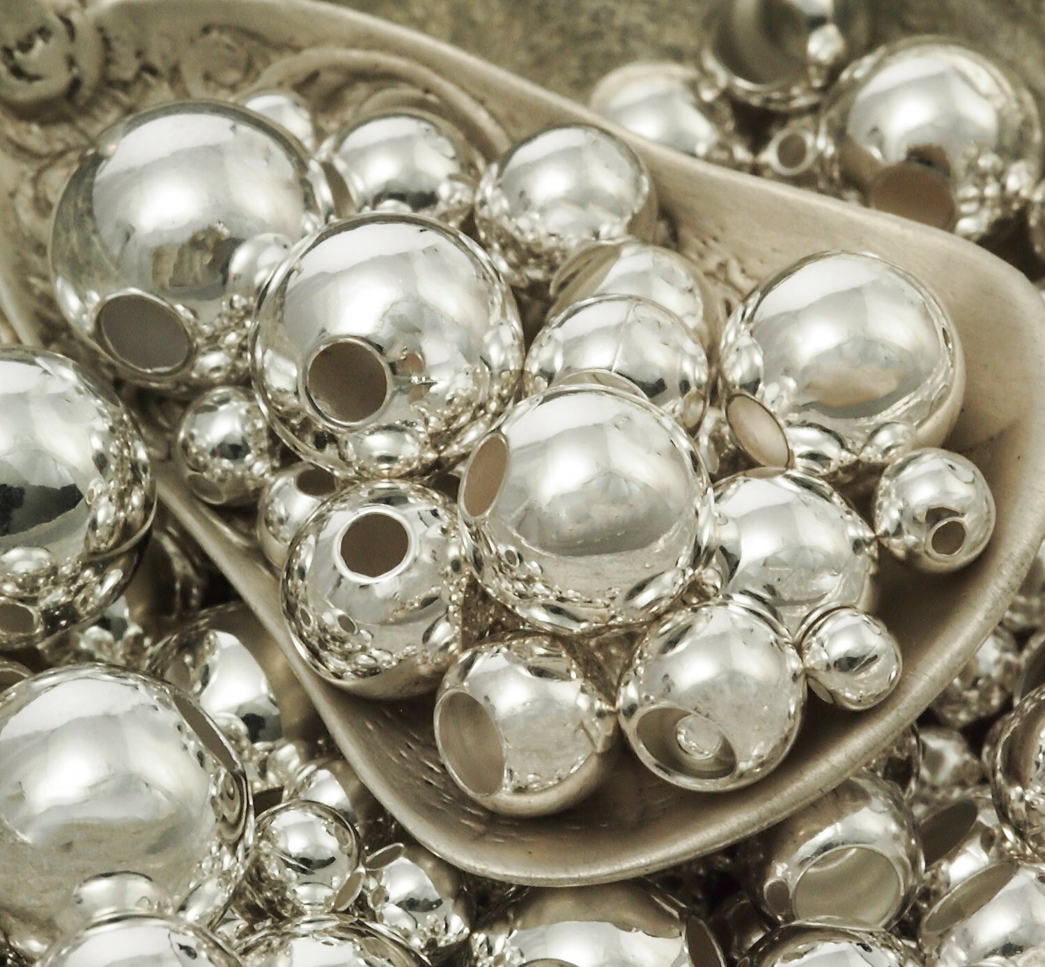 5000 Perline Crimpanti Argento Rotondo 2,5 Mm Per Creazione Gioielli - #10157