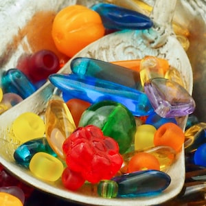 Rainbow Bead Mix - A Handpicked Soup of Miyuki Seed Beads and Czech Pressed Glass Beads