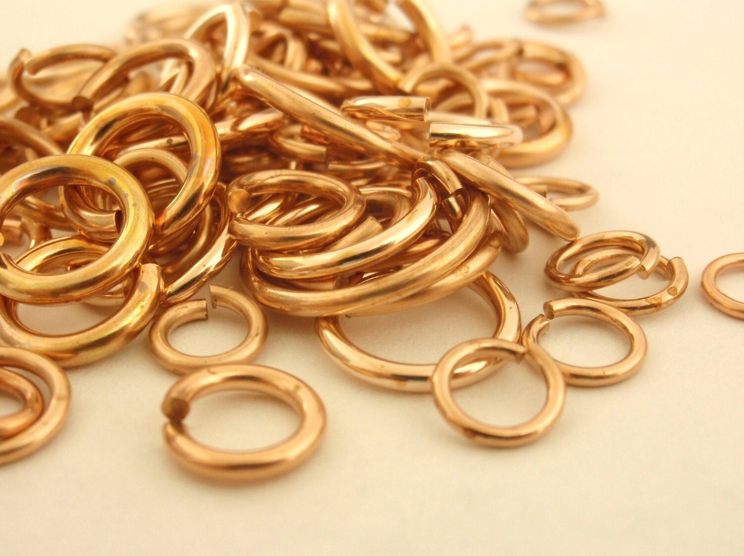 Sample Pack 100 Solid Bronze Jump Rings Great Selection of Etsy