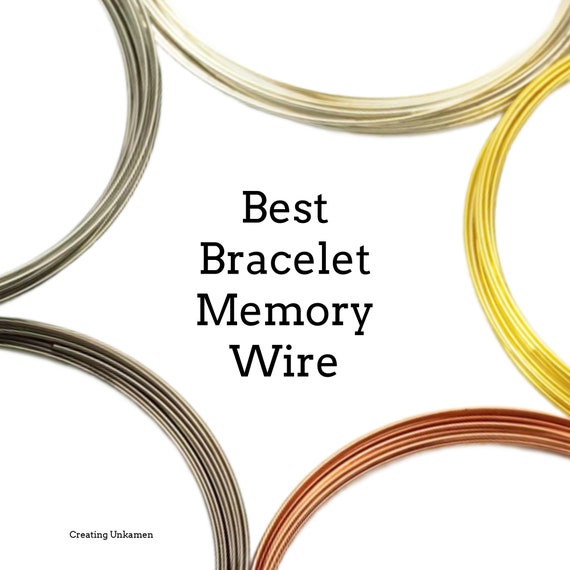 Best Bracelet Memory Wire Your Choice Rose Gold Silver Plate Gold Plate Hematite Stainless Steel Copper in 4 Sizes and 2 Shapes Etsy