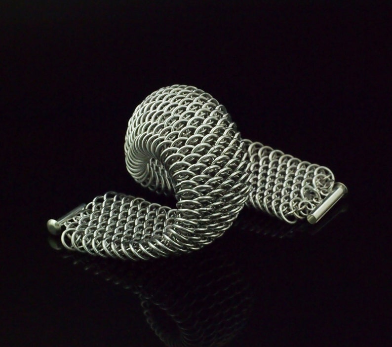 Dragonscale Bracelet Kit or Ready Made Handcrafted Jump Rings in Comfortable Aluminum