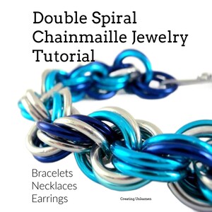 Handledning för nybörjarörhängen, armband och halsband med dubbelspiral i ringbrynja