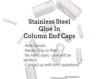 20 Stainless Steel Column End Caps - You Pick Size - 100% Guarantee