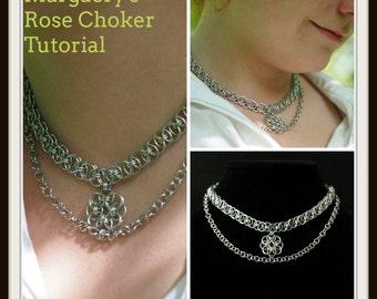 Margaery's Rose Choker - PDF Chainmaille Jewelry Tutorial