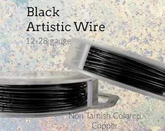 Black Artistic Wire 12, 14, 16, 18, 20, 22, 24, 26, 28 gauge – 100% Guarantee