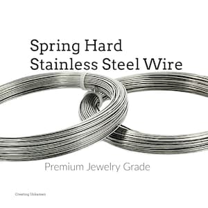 May include: Two spools of spring hard stainless steel wire, a premium jewelry grade material. The wire is coiled and ready to be used for crafting.
