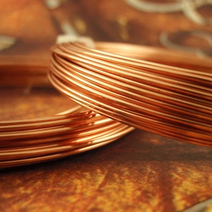 Premium Half Hard Non Tarnish Copper Wire - You Pick Gauge 20, 22, 24, 26 - 100% Guarantee