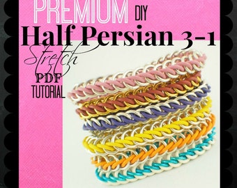 Premium Half Persian 3-1 Stretch Chainmaille Bracelet Tutorial