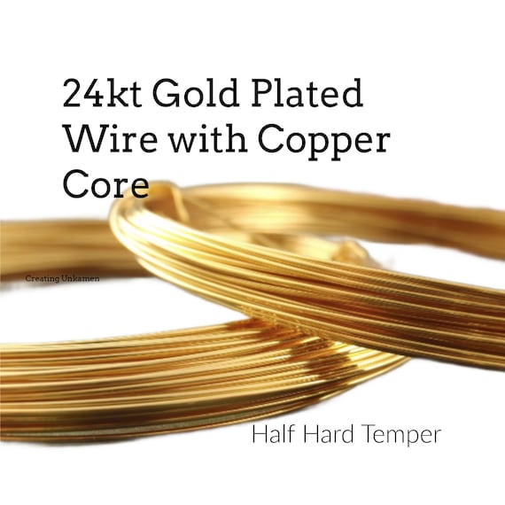 26 Gauge Round German Silver Metal Wire - Half Hard with Copper