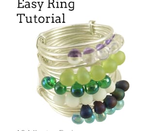 Easy Ring Tutorial - One Great Design - Fast Beaded and Wire Wrapped Finger Ring pdf