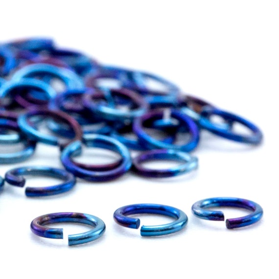 100 Anodized Niobium Jump Rings 18 gauge - You Pick Color and Diameter –  Creating Unkamen