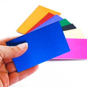 5 aluminium stempels, visitekaartjes, schijven, tags - 2 x 3 1/2 inch - kleur naar keuze - zuinig, lichtgewicht