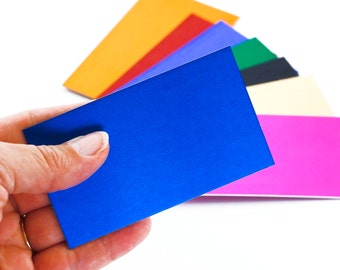 5 Aluminum Stamping Blanks, Business Cards, Discs, Tags - 2 inches X 3 1/2 inches - You Pick Color - Economical, Lightweight
