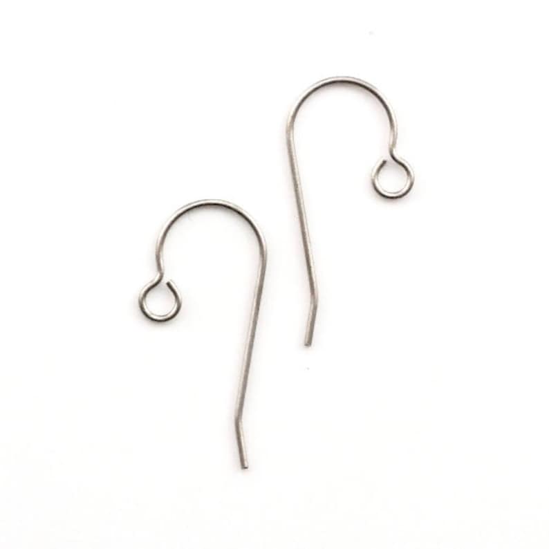 Titanium Ear Wires 10 Pairs with Outside Loop Made in the USA image 10