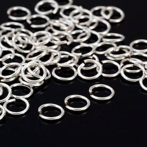 50 Silver Filled Jump Rings - White Brass Core - Hand Crafted - Perfect Sterling Alternative