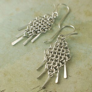 European 4 in 1 Diamonds and Fringe Chainmaille Earring Tutorial PDF image 9