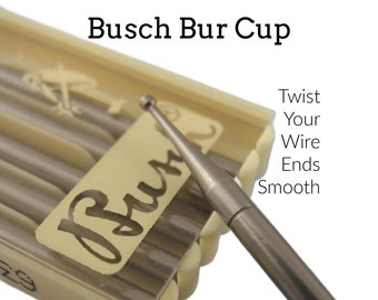 1 Burr Cup - Deburr Ear Wires and More - You Pick Size and Optional Hand Chuck - This is the Best