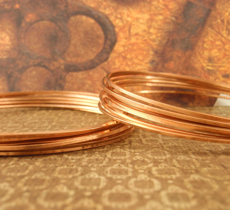 SQUARE Raw Copper Wire - Dead Soft - You Pick 8, 10, 12, 14, 16, 18, 20, 21, 22, 24 gauge - 100% Guarantee - Made in the USA 