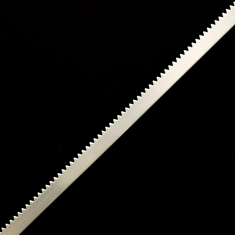 28 gauge Serrated Sterling Silver Strip Bezel in 1/8 or 3/16 By the Foot image 5