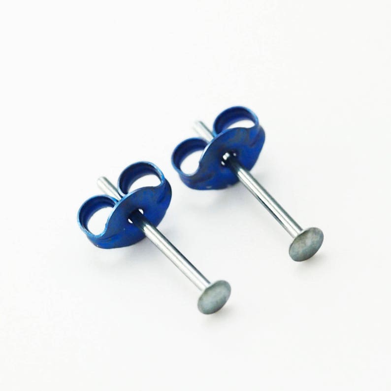 1 pair i-Dot 2mm Niobium Post Earrings in 21 Mix and Match Colors image 6