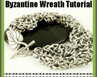 Bracelet en cotte de mailles couronne byzantine