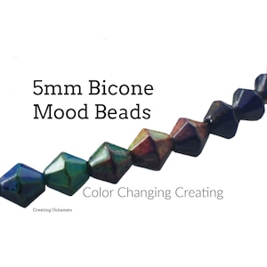 10 Mood Beads  5mm Bicones - 100% Guarantee