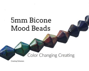 10 Mood Beads 5mm Bicones - 100% Guarantee