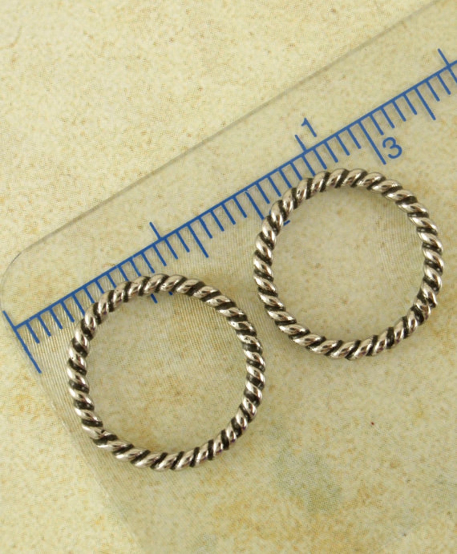 2 Fancy Soldered Stainless Steel Jump Rings 14 Gauge 14.5mm Etsy