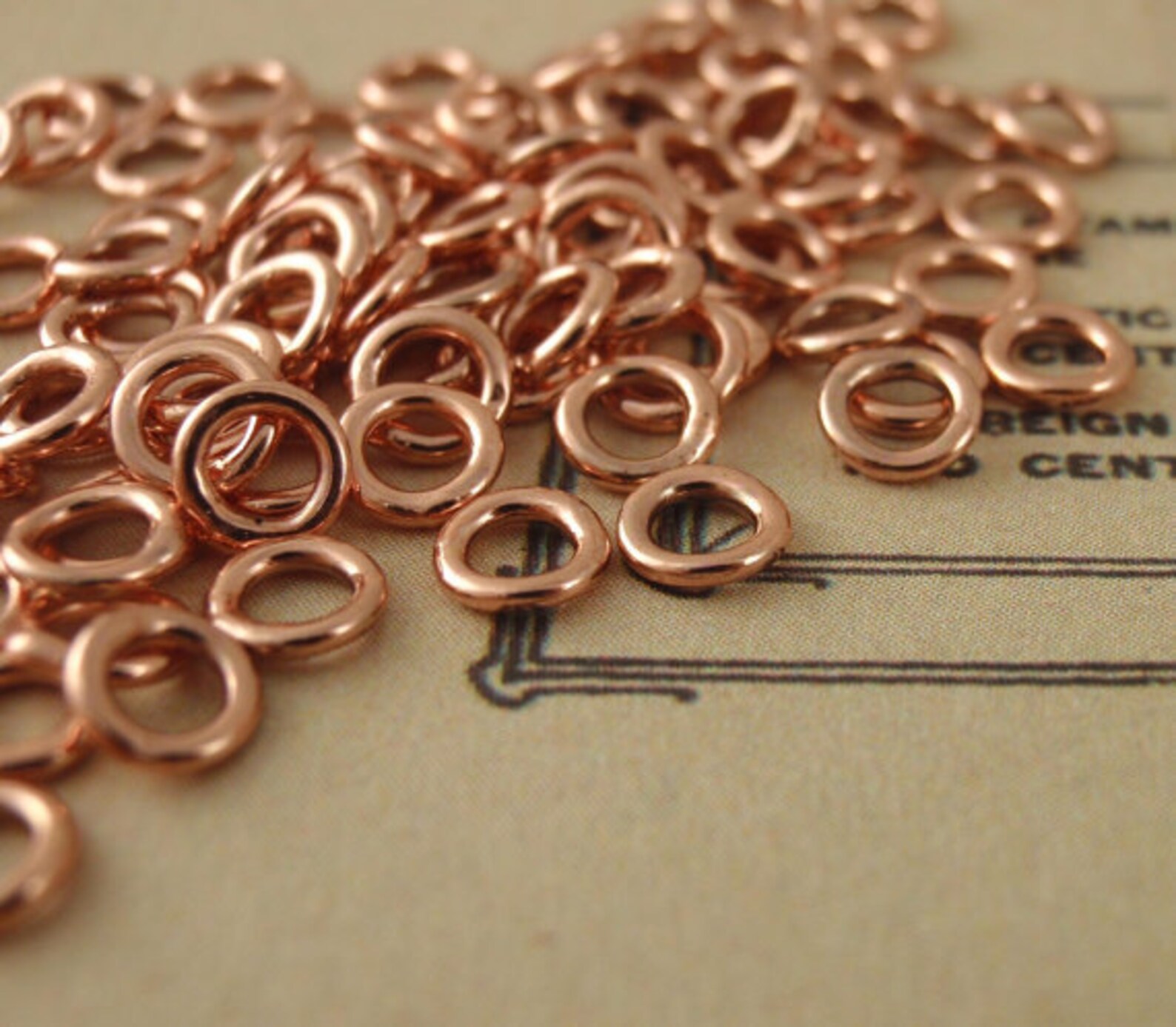 100 Soldered Closed Copper Jump Rings 18 or 20 Gauge in Your Etsy