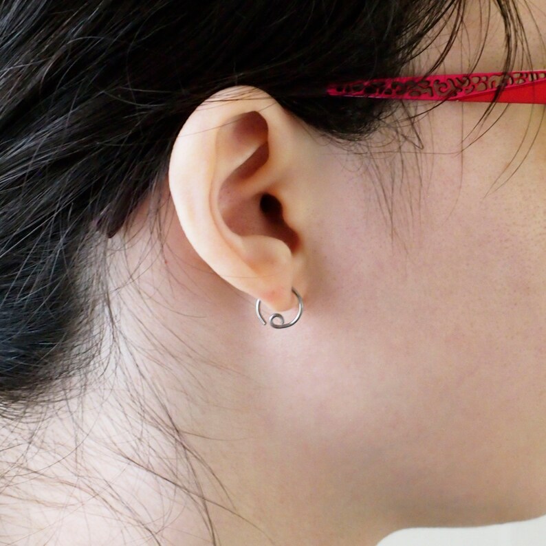 1 Pair Titanium Hypoallergenic Earring Hoops 20 Gauge You Etsy
