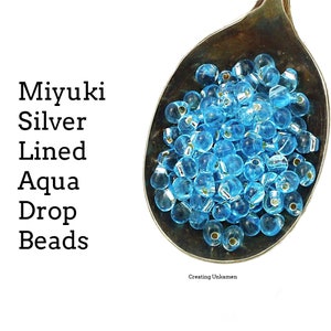 11-18, Miyuki 22g Silver Lined Aqua 11-18, Miyuki 22g Silver Lined Aqua