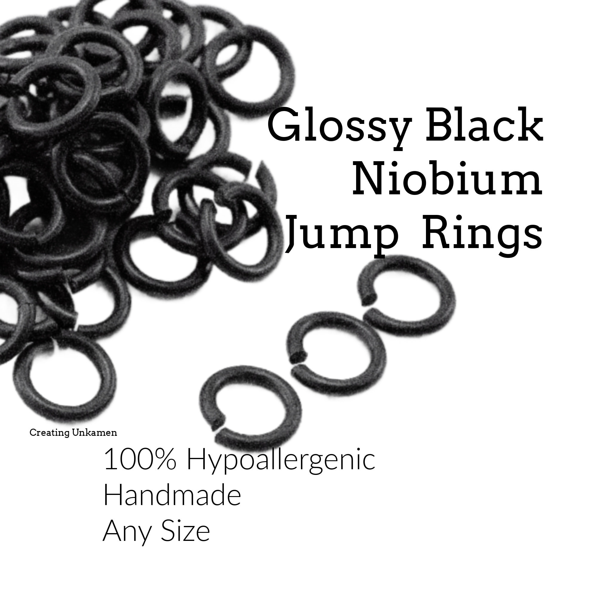 Oxidized Brass Black Jump Rings -- choose - AliExpress