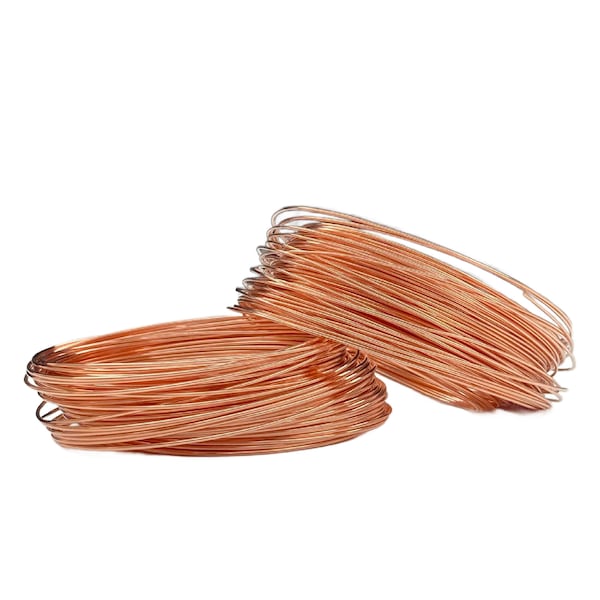 Half Hard Copper Wire -  Round Solid Raw Metal - You Pick Gauge 16, 18, 19, 20, 22, 24